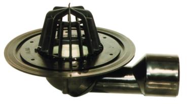 Dachablauf DN50/75 drehbar mit Laubfangkorb  HL80.3